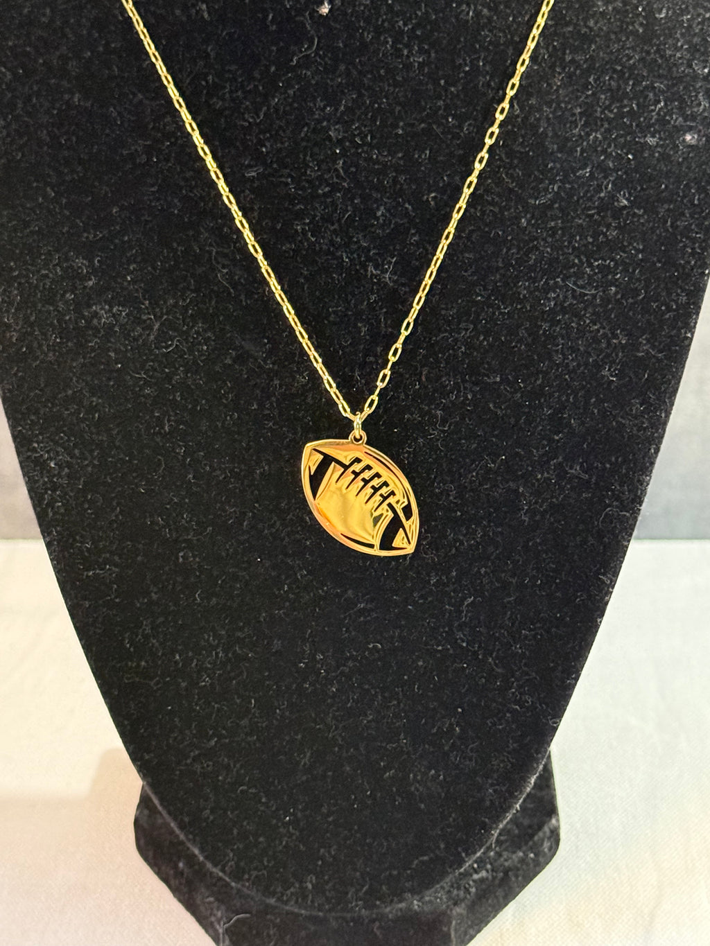 Football Pendant Necklace