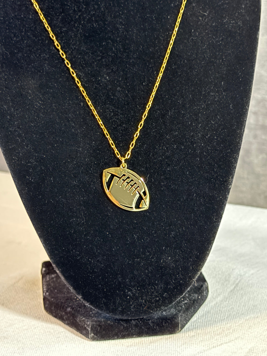 Football Pendant Necklace